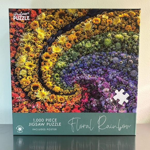 Professor Puzzle Other - Floral Rainbow 1000 pieces jigsaw puzzle